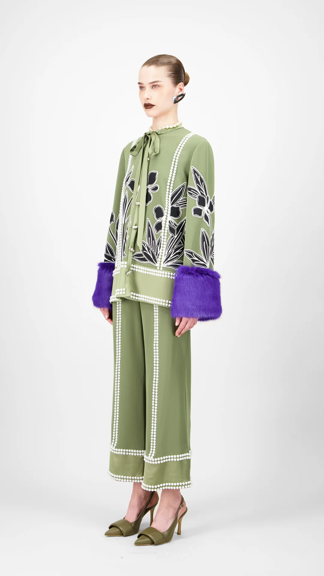 Beaded Pearl Pants - Image 3