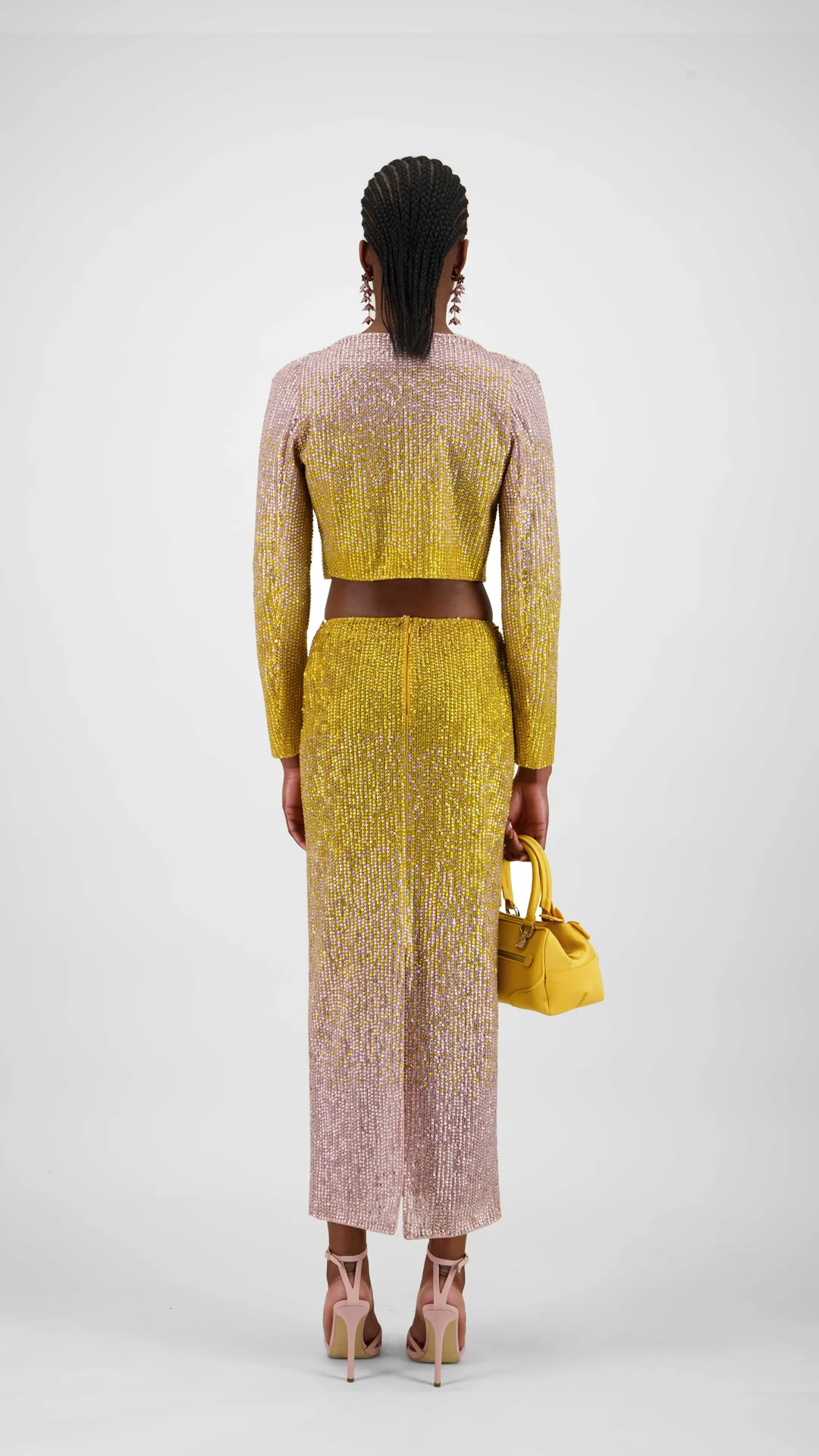 Beaded Tulle Midi Skirt - Image 3