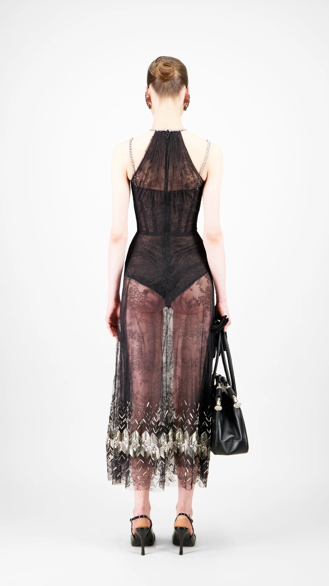 Lace Midi Dress - Image 3