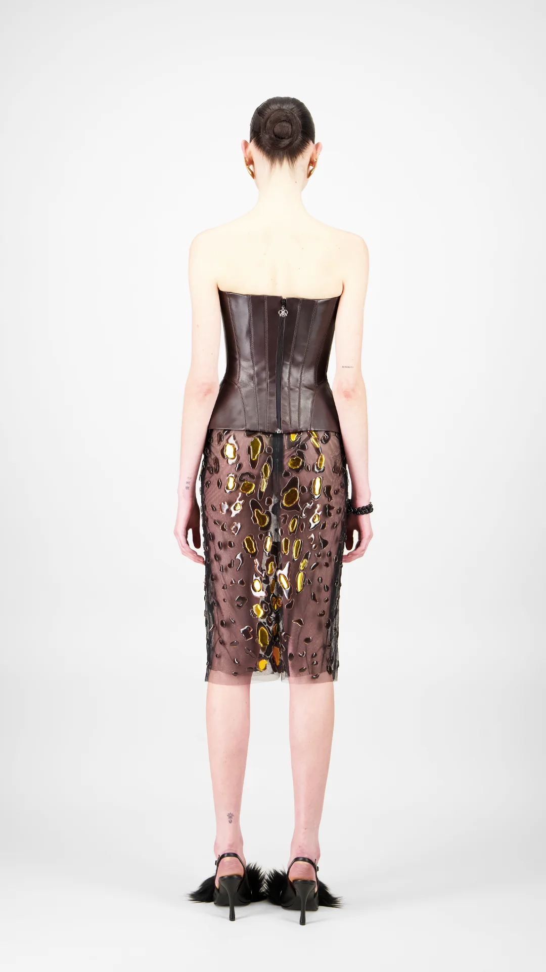 Leopard Tulle Short Skirt - Image 3