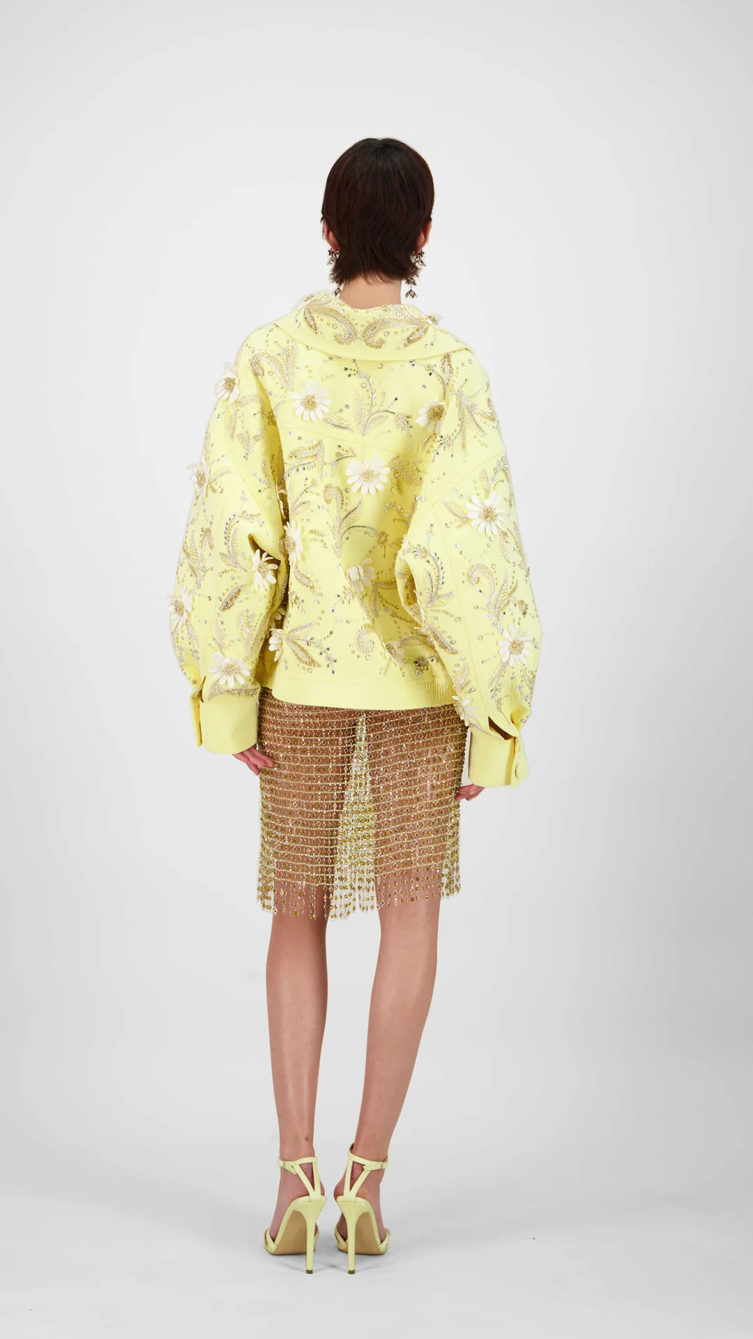 Oversized Beaded Jacket - Image 3