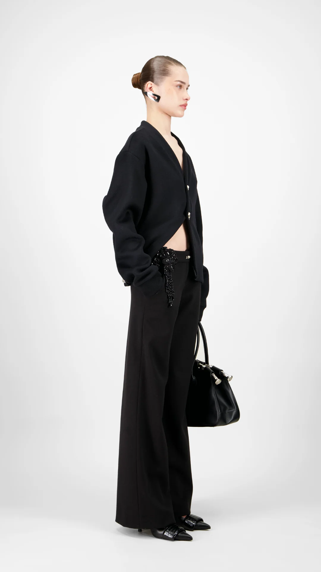 Oversized Wool Cardigan - Image 3