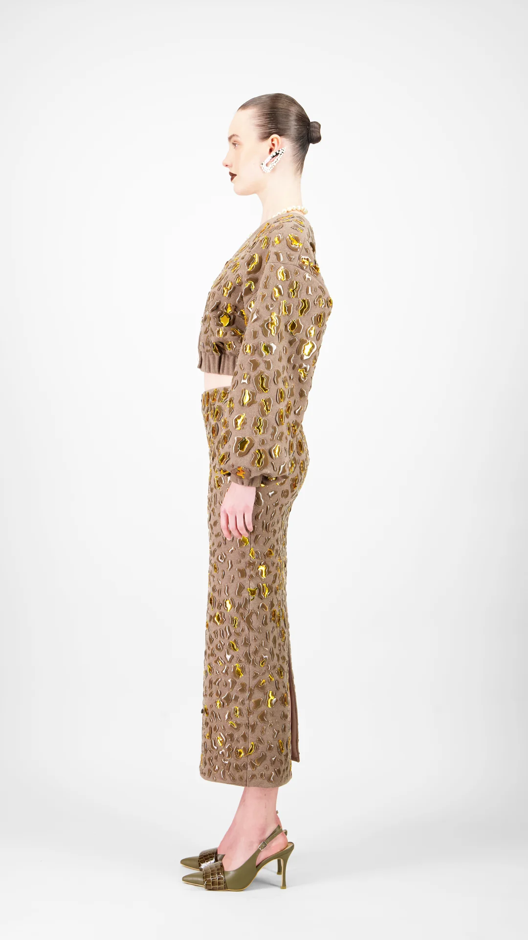 Wool Midi Skirt - Image 3